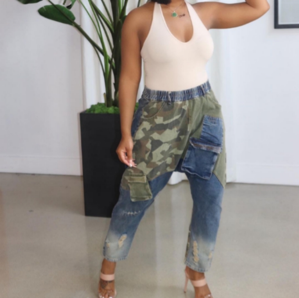 Camo Harem Jeans